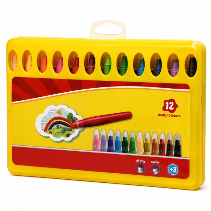 Jel Crayon 12 Renk PP Box