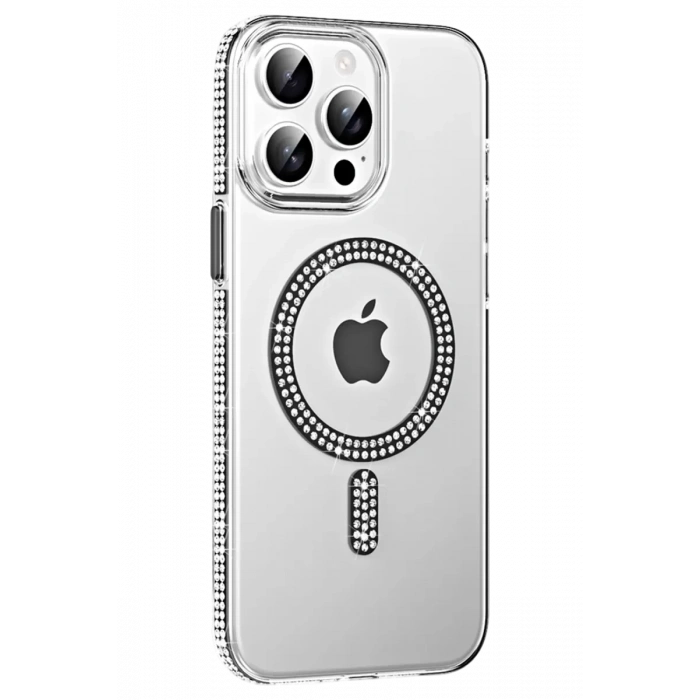 Joko Apple iPhone 14 Pro Max Uyumlu Move Taşlı Magsafe Kapak - Siyah