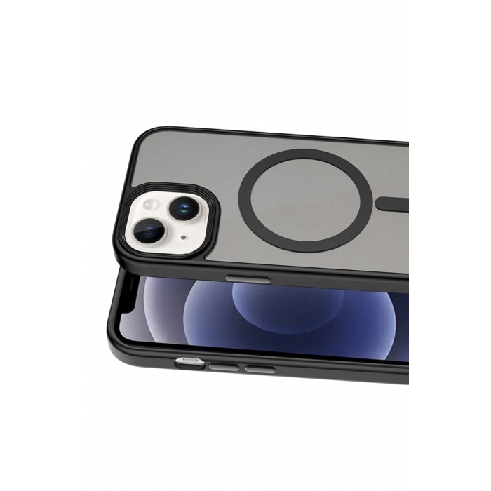 Joko Apple iPhone 14 Uyumlu Megane Magsafe Kapak - Siyah