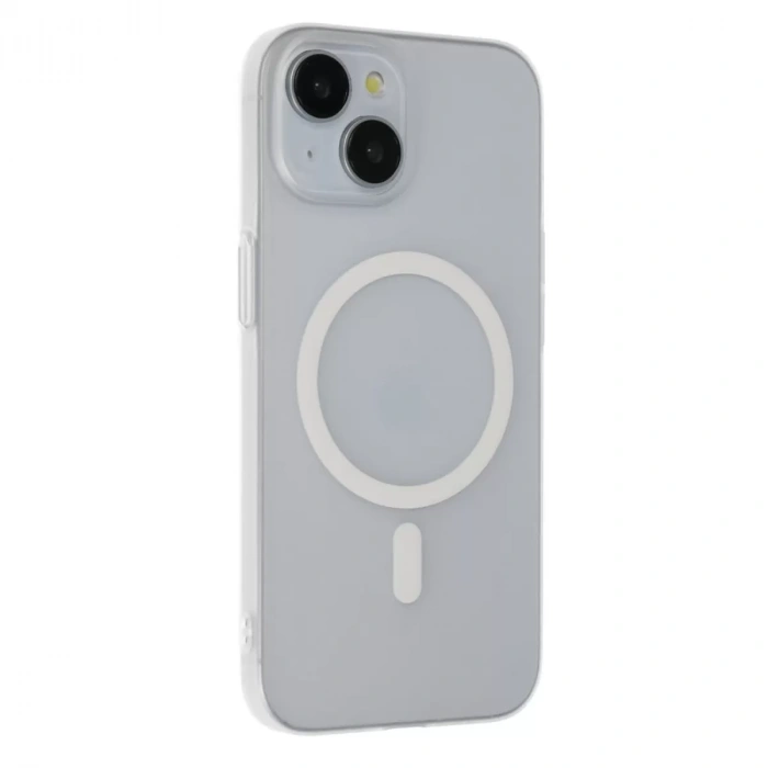 Joko Apple iPhone 15 Plus Uyumlu Tuna PC Slim Magsafe Kapak - Şeffaf