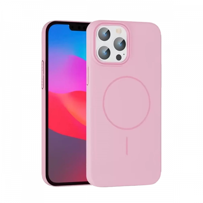 Joko Apple iPhone 15 Pro Max Uyumlu Broş Magsafe Kapak - Pembe