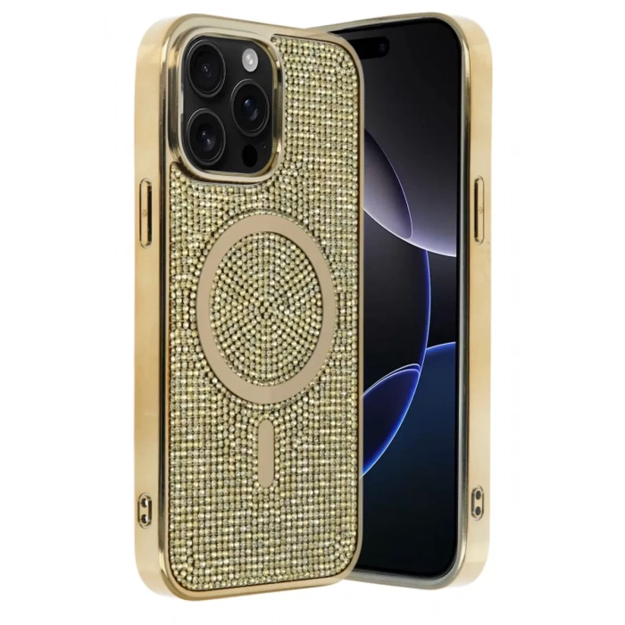 Joko Apple iPhone 15 Pro Max Uyumlu Helen Magsafe Kapak - Gold