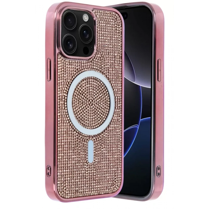 Joko Apple iPhone 15 Pro Max Uyumlu Helen Magsafe Kapak - Pembe