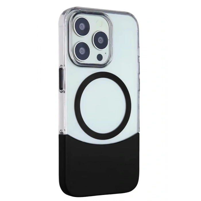 Joko Apple iPhone 15 Pro Max Uyumlu PC Suit Magsafe Kapak - Siyah