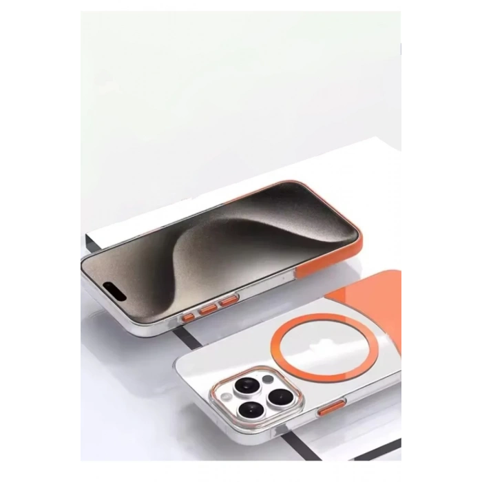 Joko Apple iPhone 15 Pro Max Uyumlu PC Suit Magsafe Kapak - Siyah