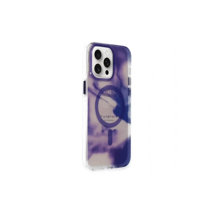 Joko Apple iPhone 15 Pro Max Uyumlu Phantom Magsafe Kapak - Mor