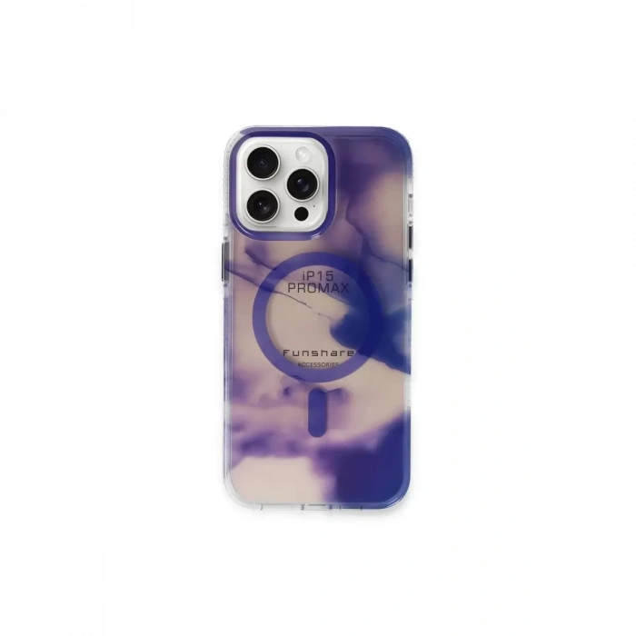 Joko Apple iPhone 15 Pro Max Uyumlu Phantom Magsafe Kapak - Mor