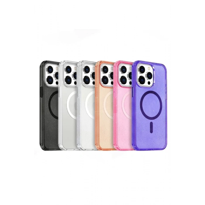 Joko Apple iPhone 15 Pro Max Uyumlu Star Magsafe Kapak - Şeffaf