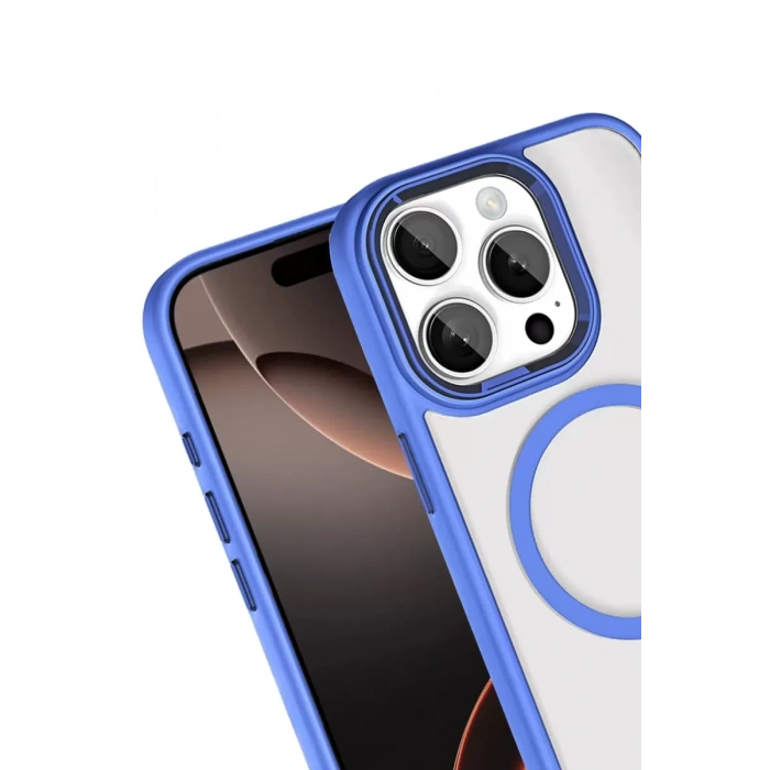 Joko Apple iPhone 15 Pro Max Uyumlu Terea Magsafe Kapak - Mavi