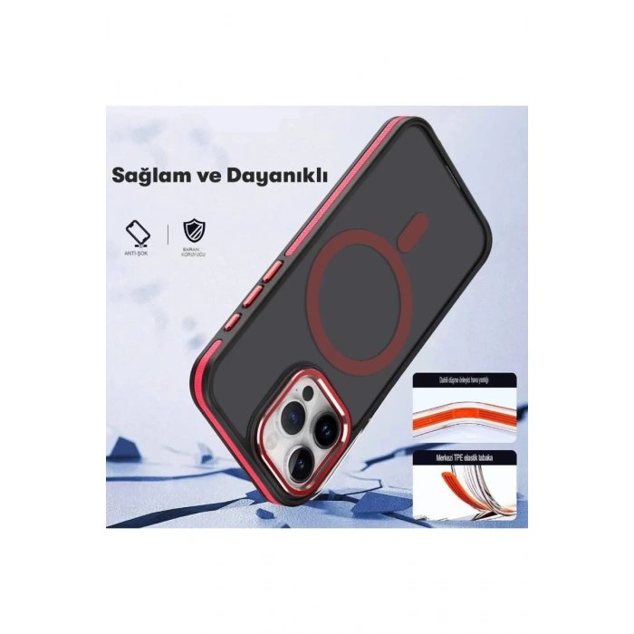 Joko Apple iPhone 15 Pro Uyumlu Winner Magsafe Kapak - Derin Mor
