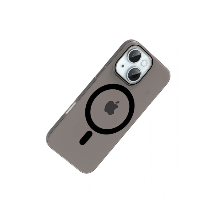 Joko Apple iPhone 15 Uyumlu PC Blank Magsafe Kapak - Siyah