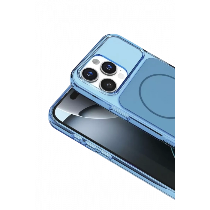 Joko Apple iPhone 16 Pro Max Uyumlu Bruma Magsafe Kapak - Mavi
