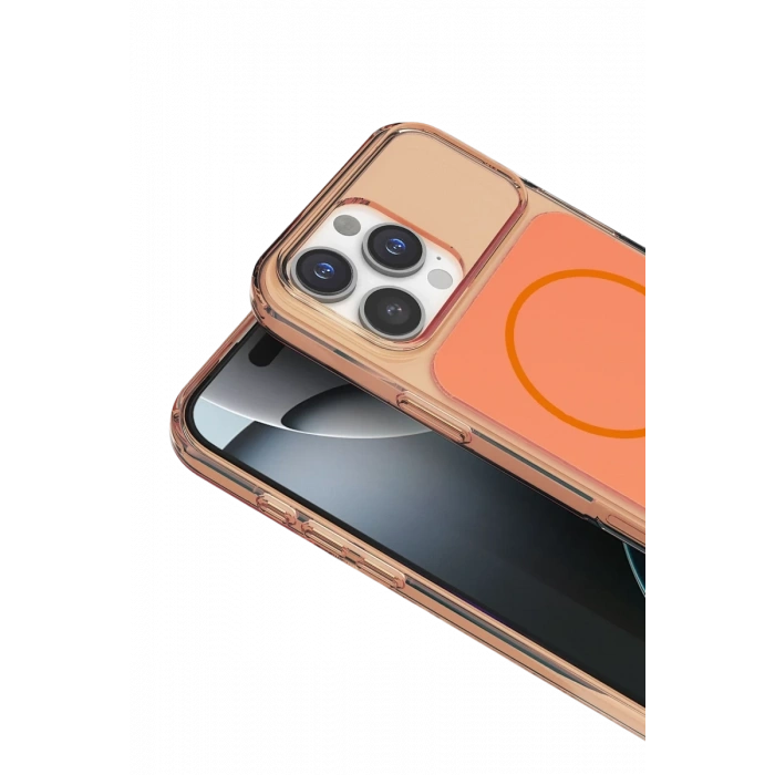 Joko Apple iPhone 16 Pro Max Uyumlu Bruma Magsafe Kapak - Turuncu