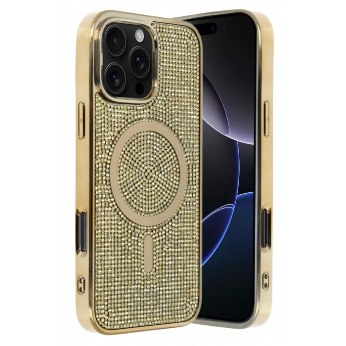 Joko Apple iPhone 16 Pro Max Uyumlu Helen Magsafe Kapak - Gold