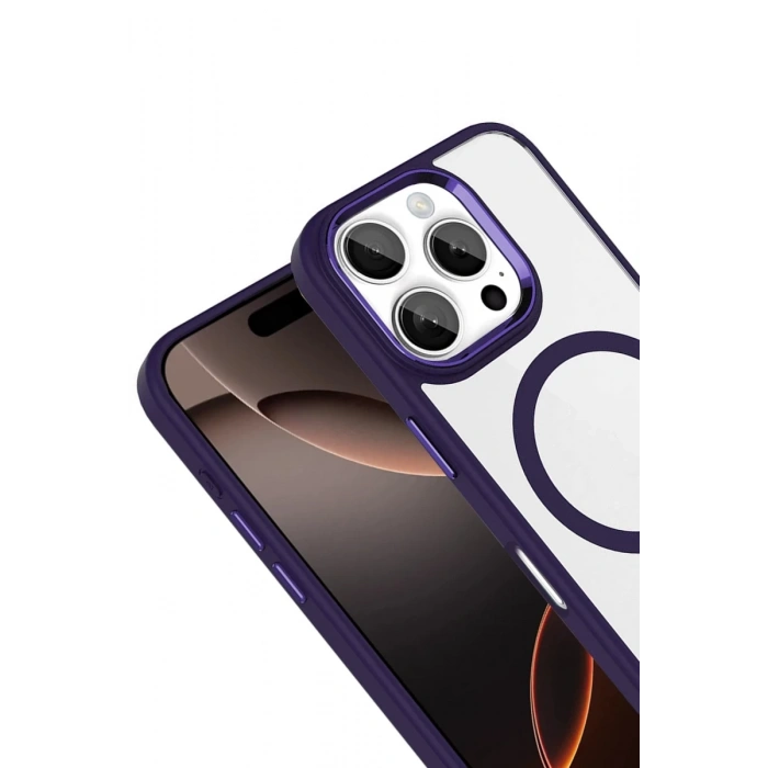 Joko Apple iPhone 16 Pro Max Uyumlu Terea Magsafe Kapak - Derin Mor