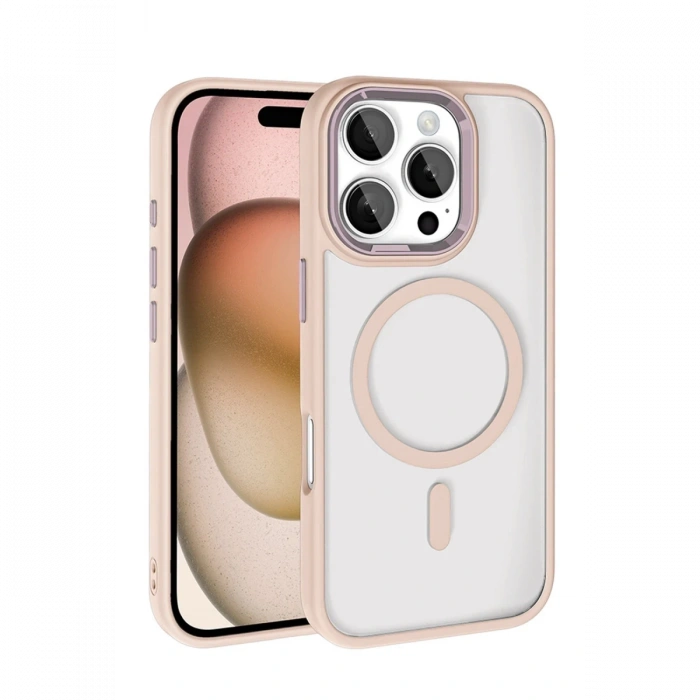 Joko Apple iPhone 16 Pro Max Uyumlu Terea Magsafe Kapak - Pembe