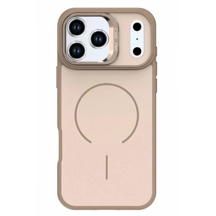 Joko Apple iPhone 17 Pro Max Uyumlu Flexa Magsafe Kapak - Gold