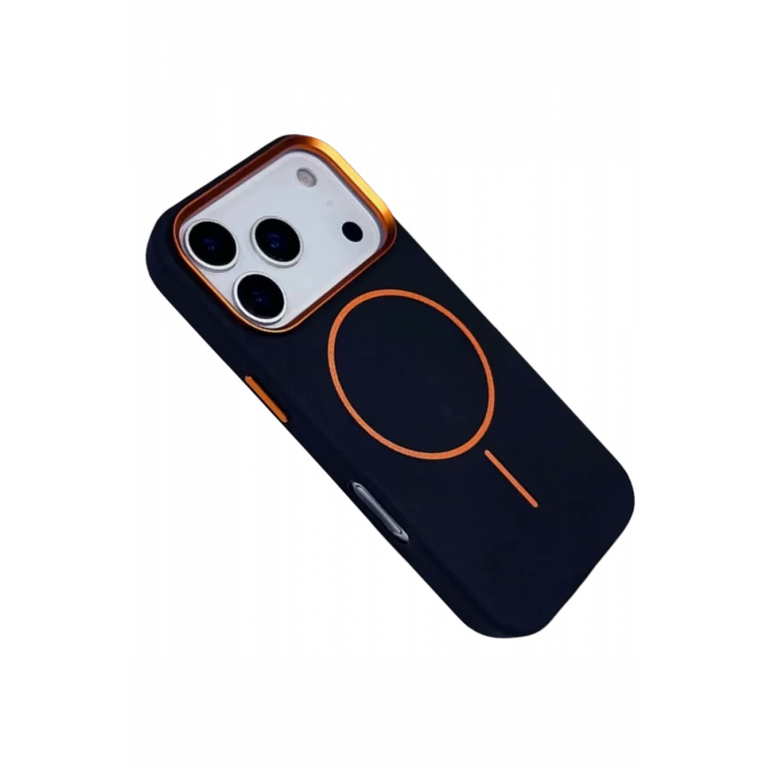 Joko Apple iPhone 17 Pro Max Uyumlu Luno Deri Magsafe Kapak - Mavi