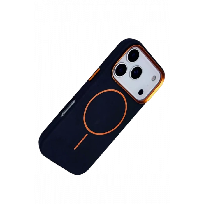 Joko Apple iPhone 17 Pro Max Uyumlu Luno Deri Magsafe Kapak - Mavi
