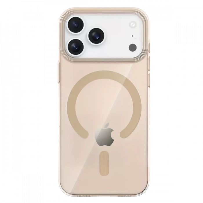 Joko Apple iPhone 17 Pro Max Uyumlu PC Blank Magsafe Kapak - Çöl Titanyum