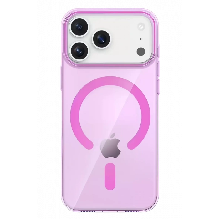 Joko Apple iPhone 17 Pro Max Uyumlu PC Blank Magsafe Kapak - Pembe