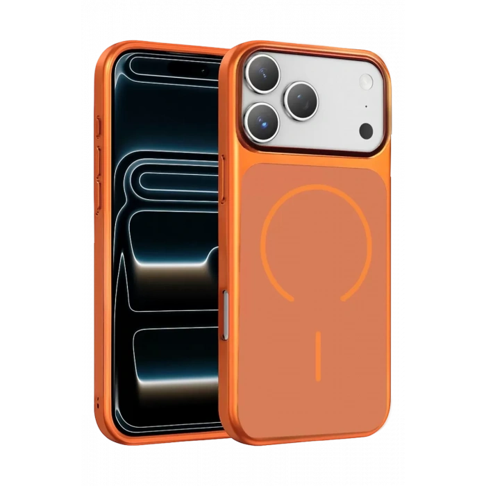 Joko Apple iPhone 17 Pro Max Uyumlu Rush Magsafe Kapak - Turuncu
