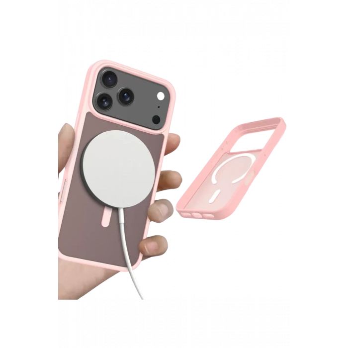 Joko Apple iPhone 17 Pro Uyumlu Jota Magsafe Kapak - Pudra