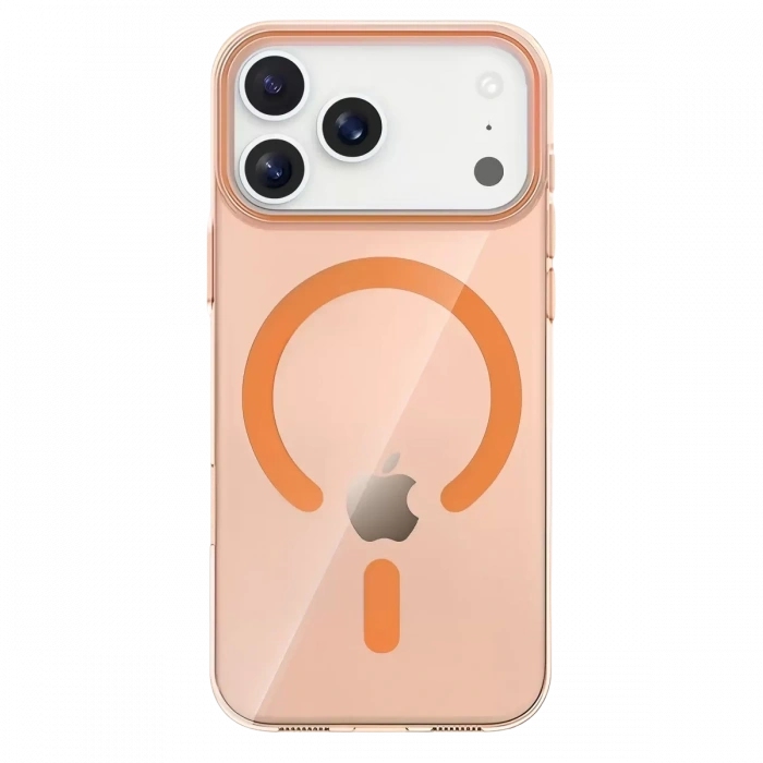 Joko Apple iPhone 17 Pro Uyumlu PC Blank Magsafe Kapak - Turuncu