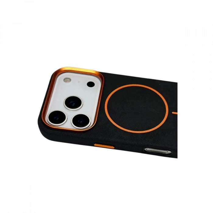 Joko Apple iPhone 18 Pro Max Uyumlu/17 Pro Max Luno Deri Magsafe Kapak - Siyah
