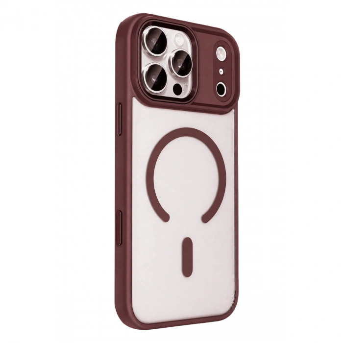 Joko Apple iPhone 18 Pro Max Uyumlu/17 Pro Max Terea Magsafe Kapak - Bordo