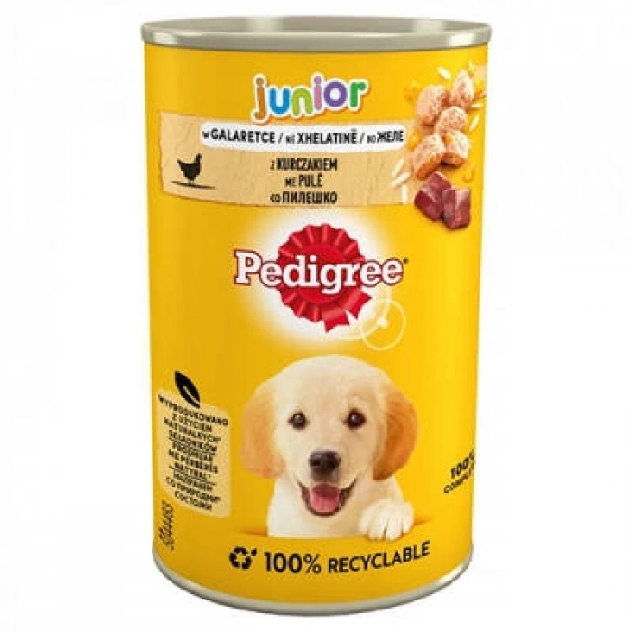 Junior Tavuklu Soslu Yavru Köpek Konservesi 400 Gr