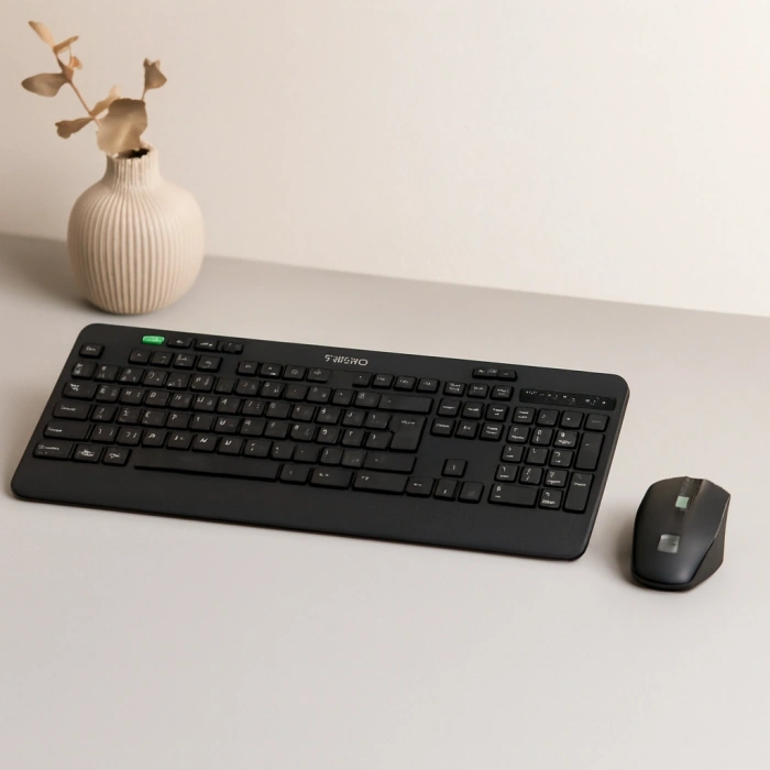 Kablosuz Klavye Mouse Seti (USB, Sessiz, Q Klavye)