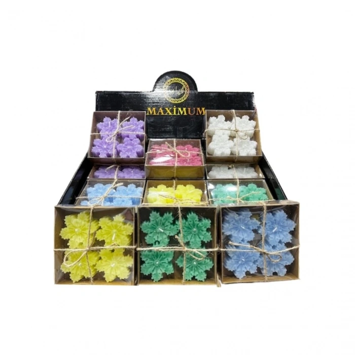 Kar Tanesi Mum 4lü ( 1 Adet)