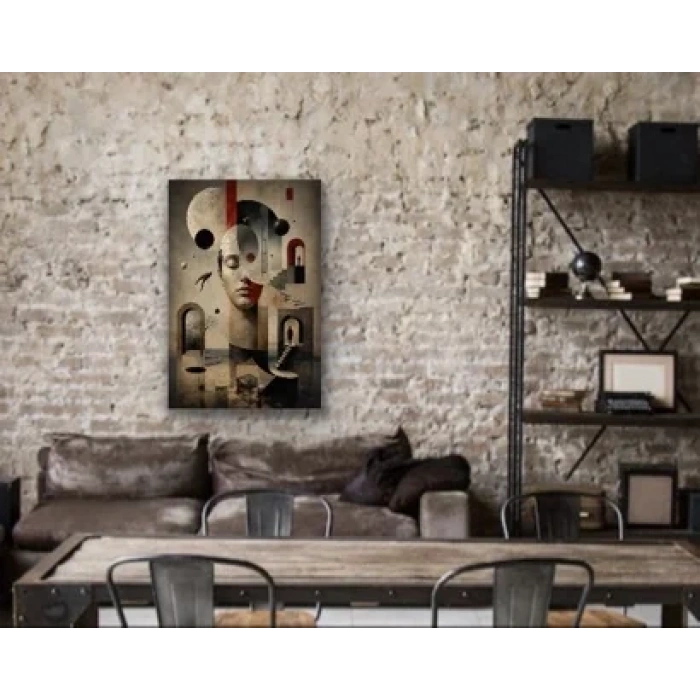 Karışık Rüyalar Soyut Kanvas Tablo 40X60 CM