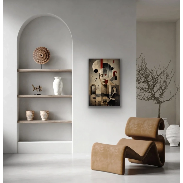 Karışık Rüyalar Soyut Kanvas Tablo 40X60 CM
