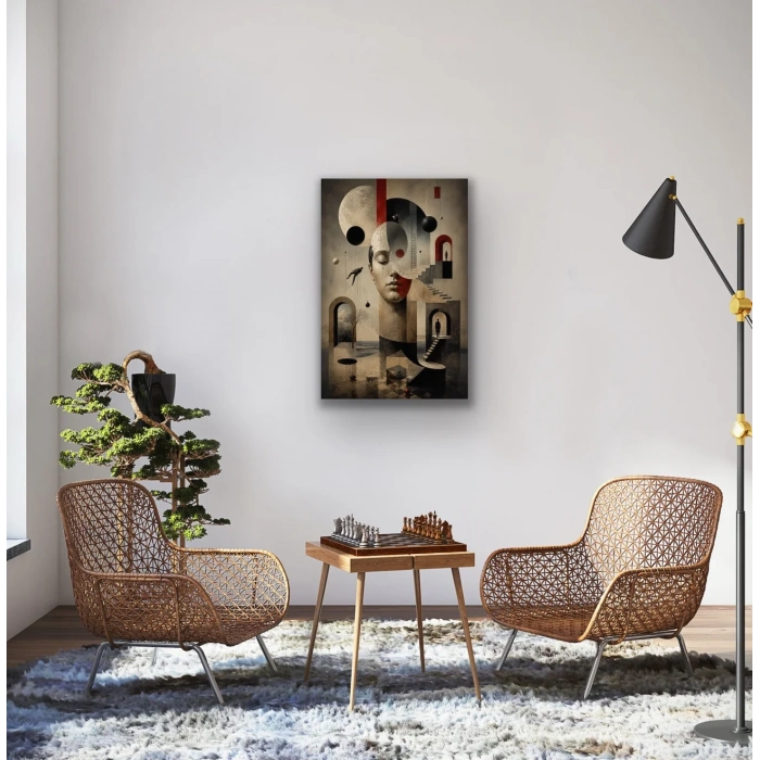 Karışık Rüyalar Soyut Kanvas Tablo 60X90 CM