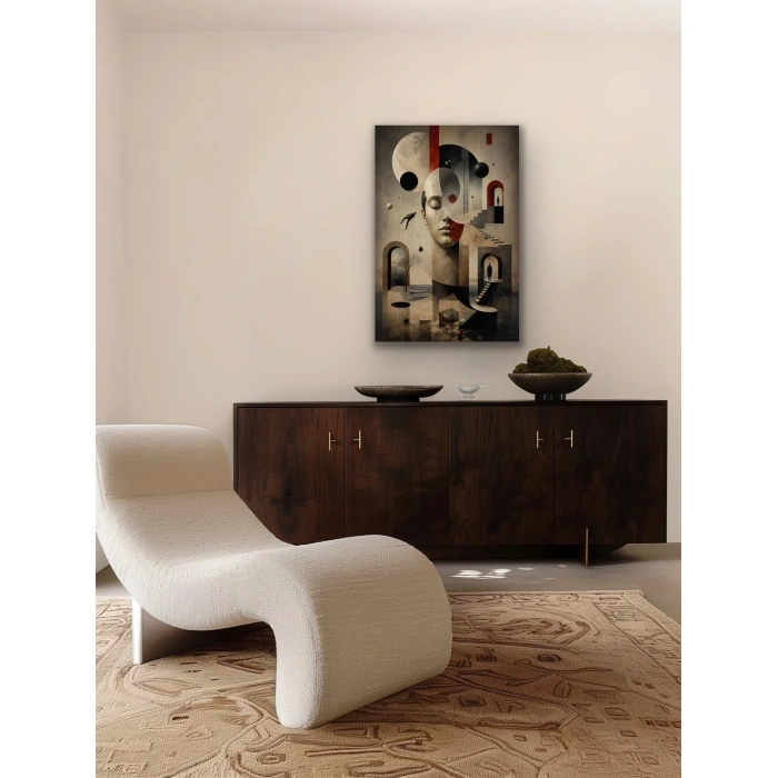 Karışık Rüyalar Soyut Kanvas Tablo 60X90 CM