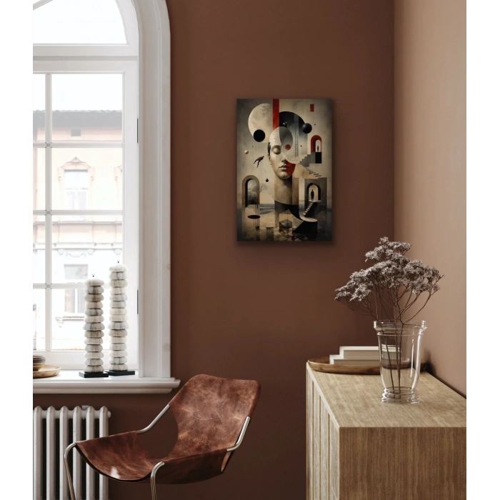 Karışık Rüyalar Soyut Kanvas Tablo 60X90 CM