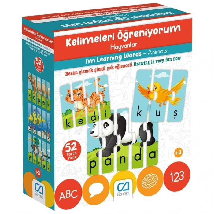 Kelimeleri Öğreniyorum Hayvanlar
