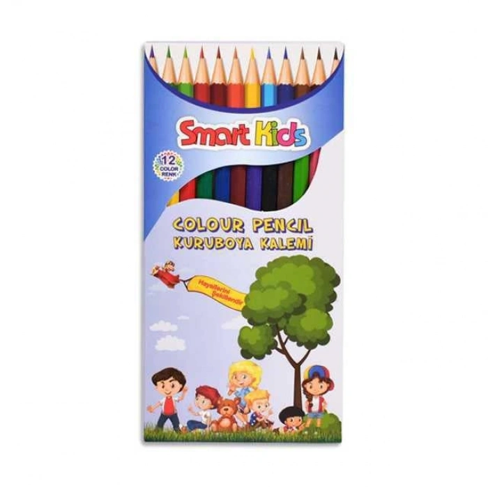 Kids/  12 li Uzun Kuru Boya