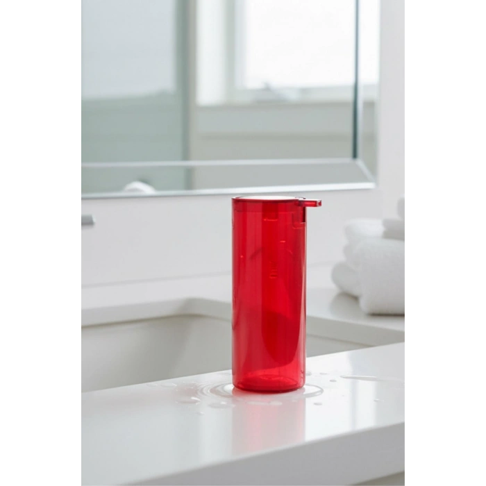 Kırmızı Akrilik Sıvı Sabunluk 250 ml