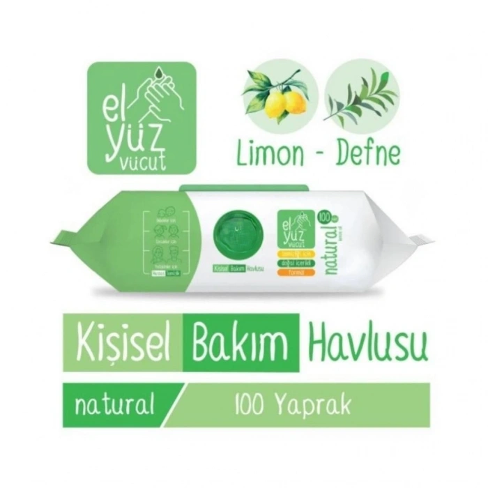Kişisel Bakım Havlusu 100lü Naturel