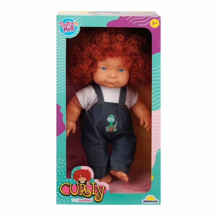 Kıvırcık Saçlı Curly Bebek 35 cm