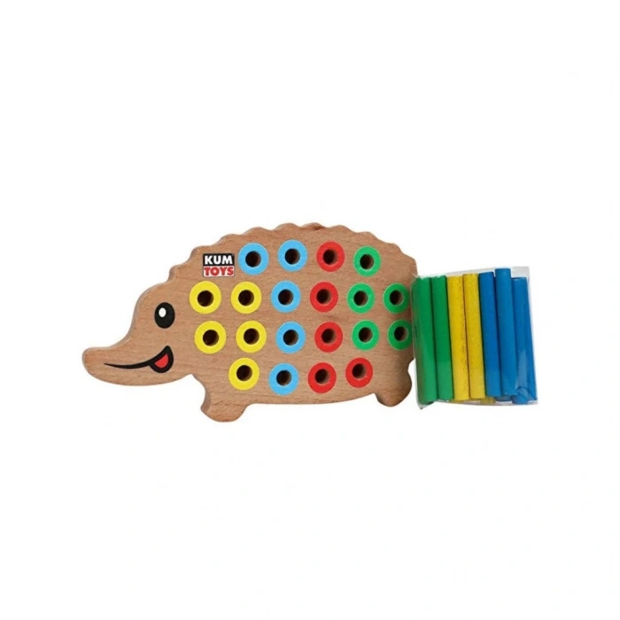 KM5655 Ahşap Kirpi Bultak -toys