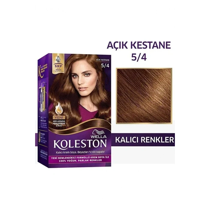 KOLESTON İNTENSE SAÇ BOYASI - 5/4 AÇIK KESTANE