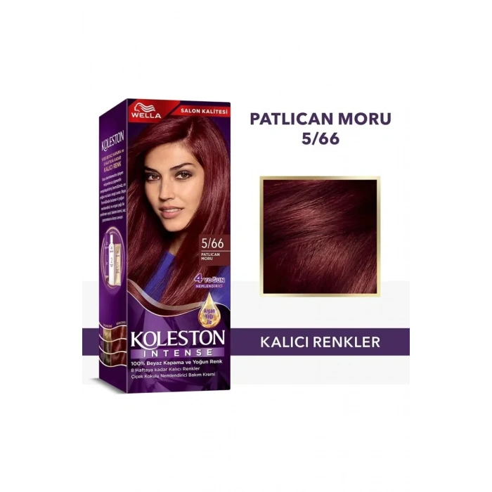 KOLESTON İNTENSE SAÇ BOYASI - 5/66 PATLICAN MORU