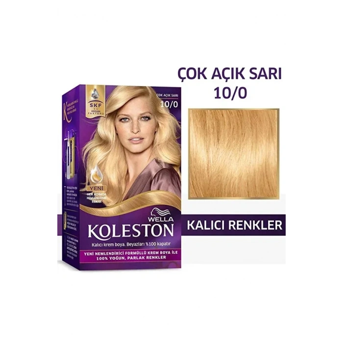 Koleston Kit Saç Boyası - 10/0 Çok Açık Sari