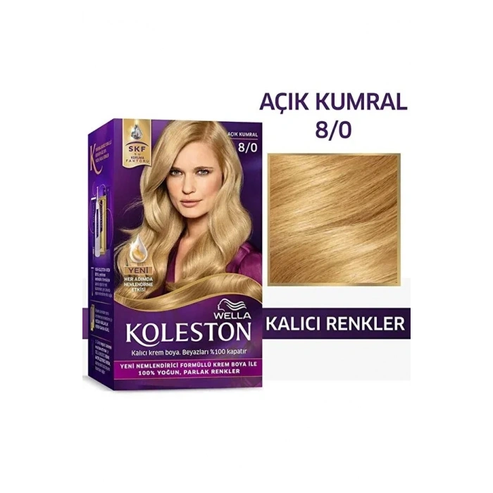 Koleston Kit Saç Boyası - 8/0 Açık Kumral