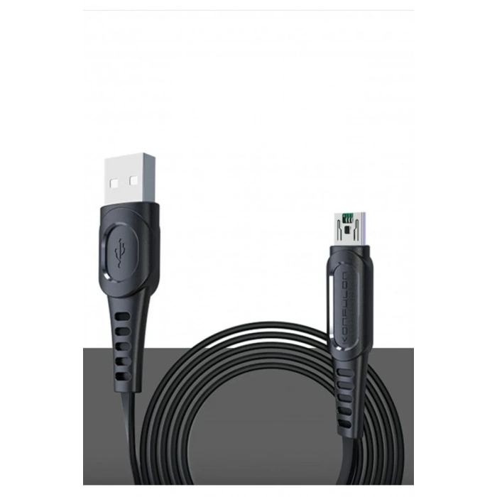 Konfulon DC24 Micro USB Kablo 1.2M 4A - Siyah