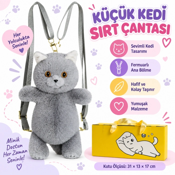 Küçük Kedi Sırt Çantası